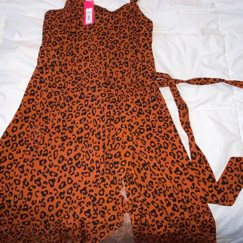 Cheetah Print Sleeveless Dress